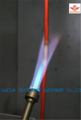 IEC60332-1-1 Apparecchio di prova di laboratorio antincendio a cavo singolo 1 kW bruciatore