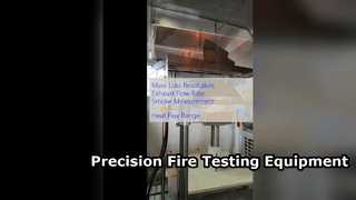 Attrezzatura per prove antincendio con calorimetro a cono ISO 660