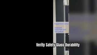 Camera per test di durata del vetro laminato di sicurezza