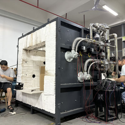 Forno per la prova del rivestimento ignifugo della struttura in acciaio