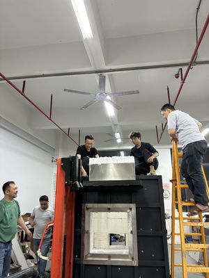 Test di rivestimenti ignifughi Struttura in acciaio Test di rivestimenti ignifughi Forno ISO834-1 Test interno