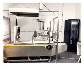 Apparecchiatura per test di combustione dei materiali da costruzione AS 1530.3 con misuratore di flusso di calore a pannello radiante DX8423