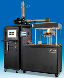 Rilascio di calore della prova di fuoco di ASTM E1354, produzione del fumo e perdita di massa Rate Flammability Testing Equipment