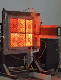 BS476-7 Materiali da costruzione attrezzature di prova di laboratorio apparecchiatura di prova di diffusione della fiamma di superficie macchina di infiammabilità