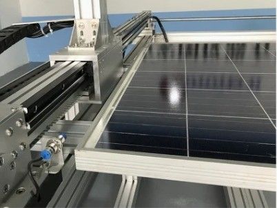 IEC61215 Moduli fotovoltaici Apparecchiatura per test di impatto con grandine Tester di impatto Test degli standard