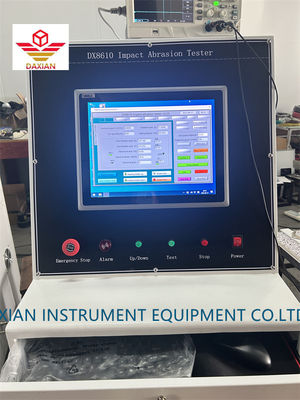 Apparecchi di prova di laboratorio domestico abbigliamento protettivo per motociclette DAM Darmstadt macchina di prova dell'abrasione