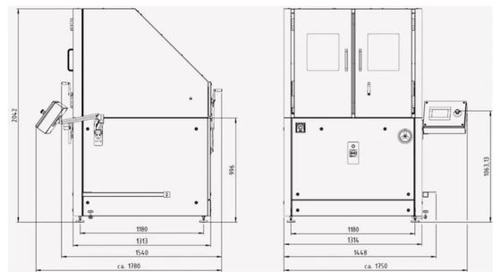 L'apparecchio di prova dell'abrasione protettivo per motociclette della macchina di Darmstadt EN17092-1