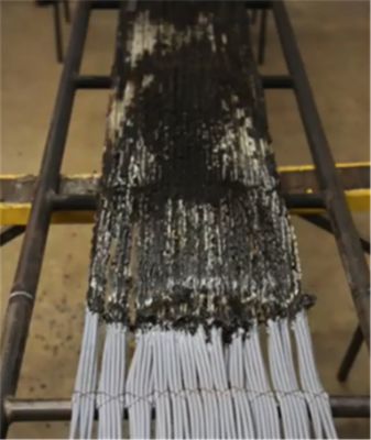 Tester per la combustione di fasci di fili e cavi, macchina per il collaudo di fili e cavi in fasci installati verticalmente