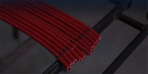 Macchina per prove di laboratorio per cavi e cavi ottici secondo la norma IEC60332-3-10