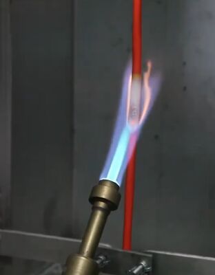 ASTM D 6096-21 DX8363 Esame con fiamma verticale per apparecchiature di prova del filo IEC 60332-1