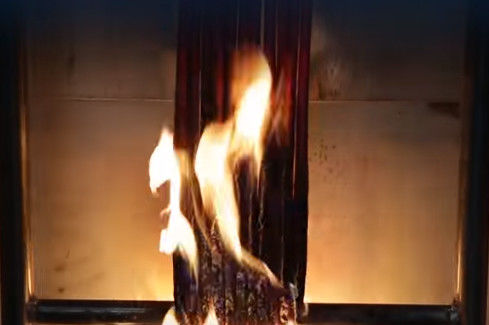 Apparato di prova IEC60332-3 per la propagazione verticale della fiamma di fasci di fili e cavi, macchina per test di laboratorio
