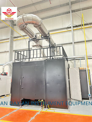 Apparecchiatura di prova SBI EN 13823 Macchina per prove di incendio a singolo elemento combustibile